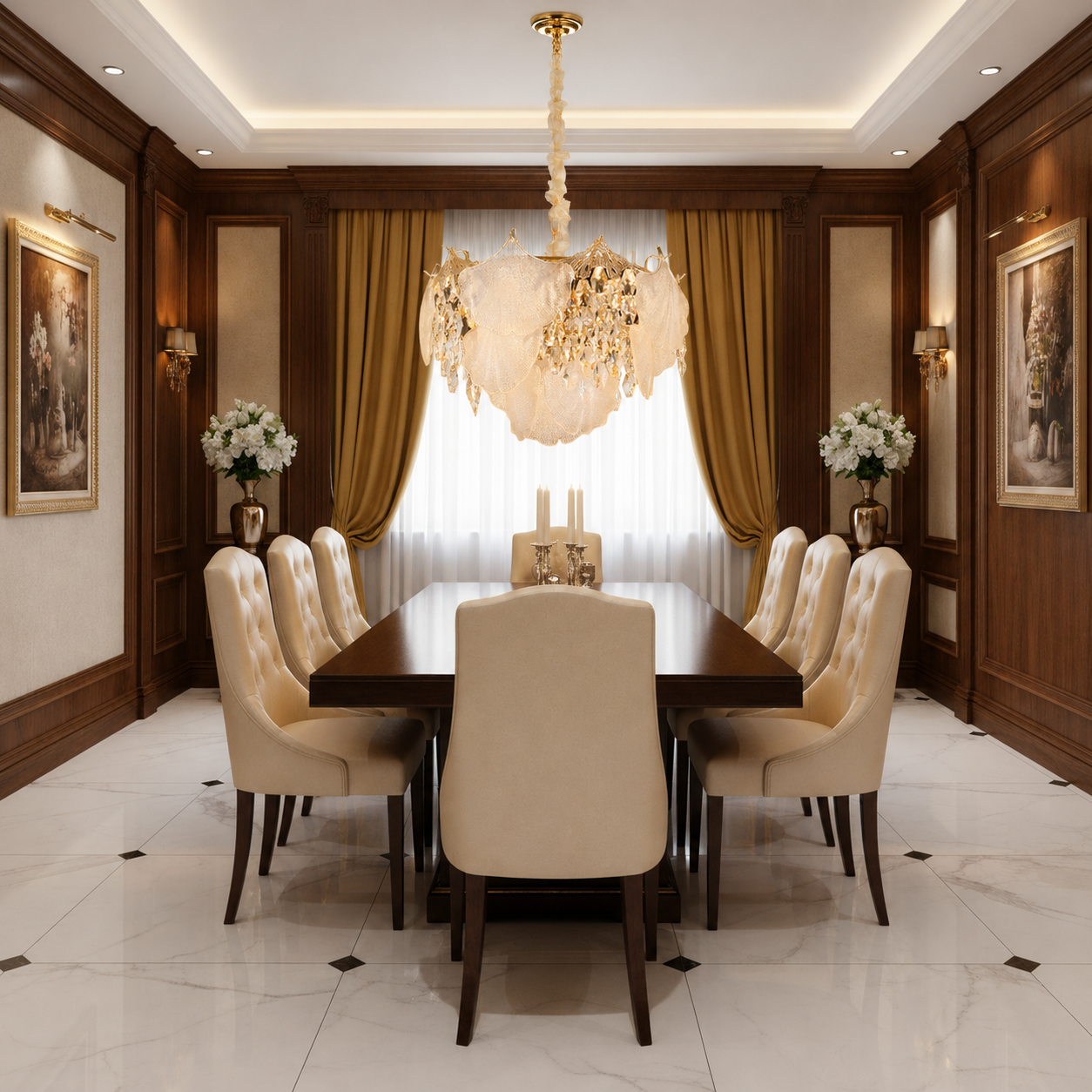 Żyrandol Kryształowy LUXE Elegance 9xE14, Średnica 50cm, Wysokość 33cm, Błyszczące Złoto, Regulowana Wysokość, Elegancki Design Żyrandole Kryształowe Domyślny Tytuł Alessandro Design