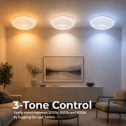 Plafonieră LED 23 cm, 22W, 3000K / 4000K / 6000K, Alb, Metal si Acril Plafoniere LED Default Title Alessandro Design