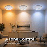 Plafonieră LED Stele 35 cm, 31W, 3000K / 4000K / 6000K, Alb, Metal si Acril Plafoniere LED Default Title Alessandro Design