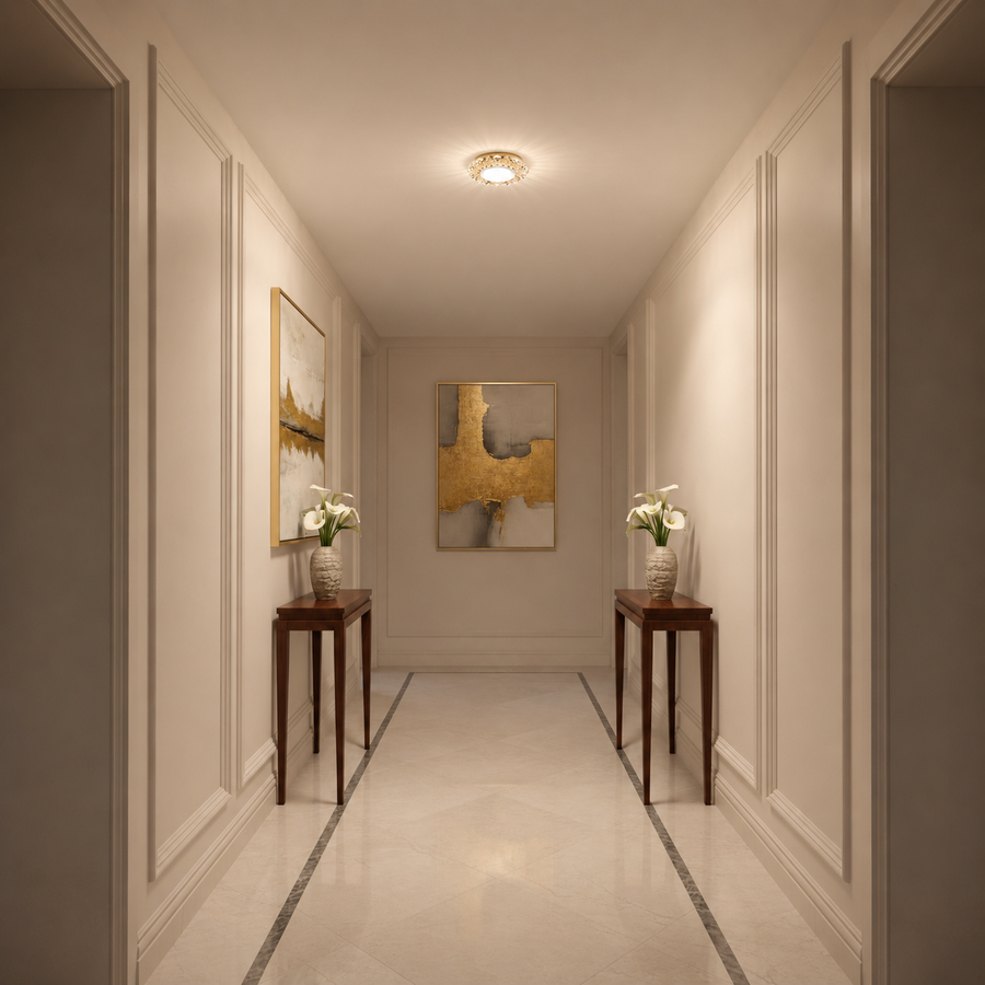 ORBITA LED Spot, 5W, Okrągły, Zimne/Ciepłe Światło, Antyczny Brąz, Żywica i Szklana Spot LED Domyślny Tytuł Alessandro Design