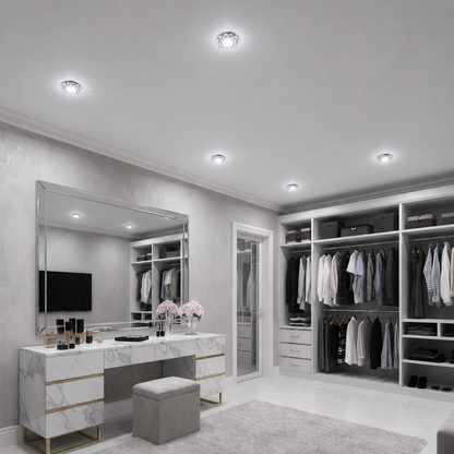 ORBITA LED Spot, 5W, Okrągły, Zimne Światło + RGB, Biały, Żywiczny i Szklany Spot LED Domyślny Tytuł Alessandro Design