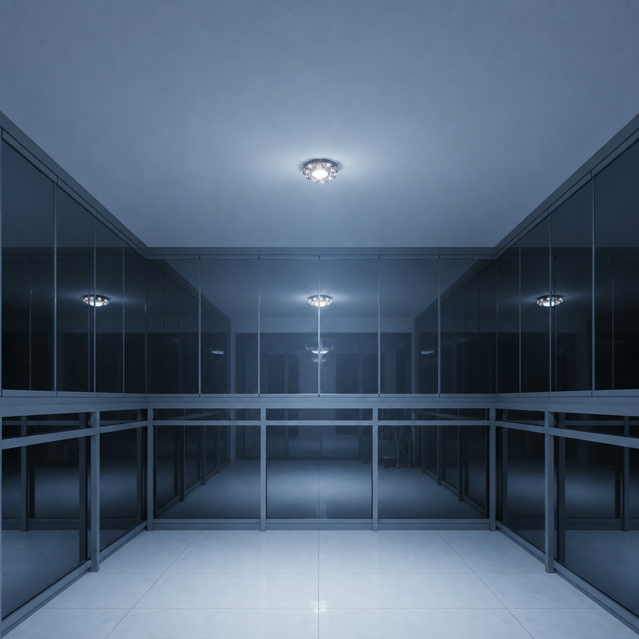 ORBITA LED Spot, 5W, Okrągły, Zimne/Ciepłe Światło, Antyczny Brąz, Żywica i Szkło Spot LED Domyślny Tytuł Alessandro Design