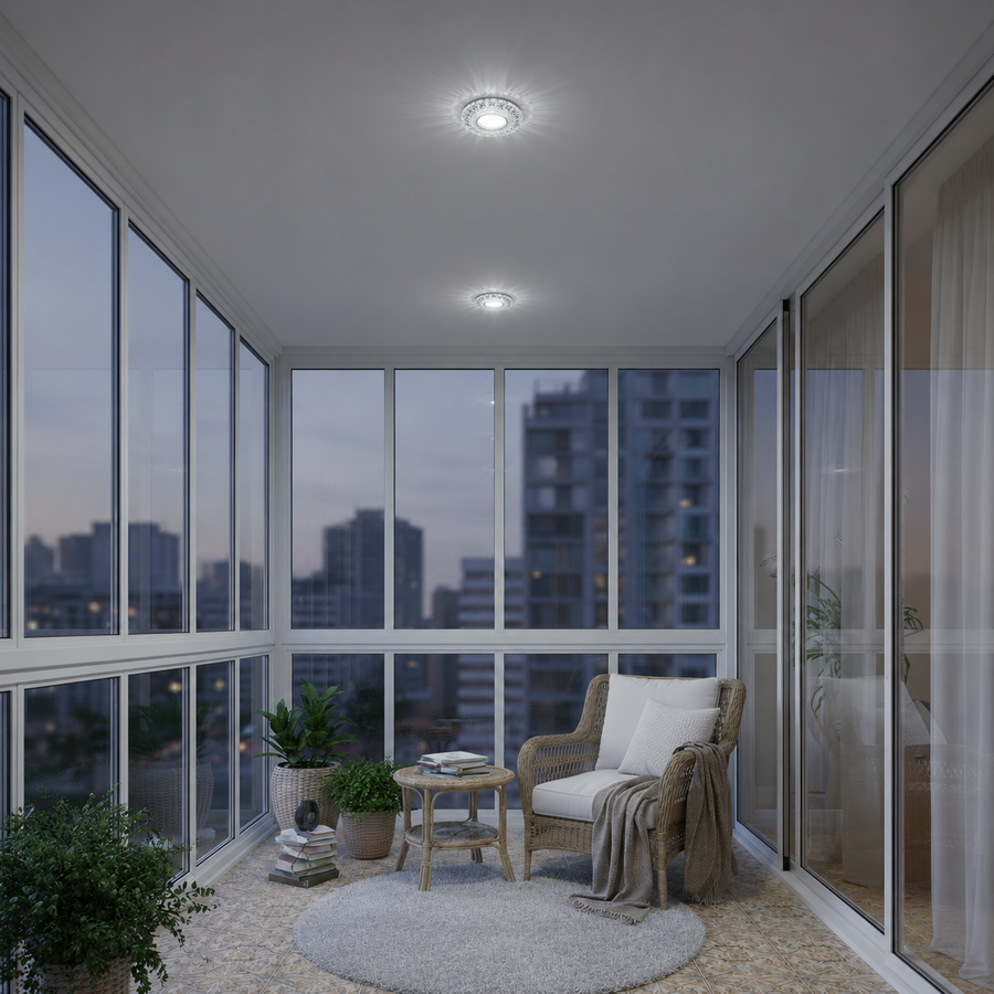 ORBITA LED Spot, 5W, Okrągły, Zimne/Ciepłe Światło, Antyczny Brąz, Żywica i Szkło Spot LED Domyślny Tytuł Alessandro Design
