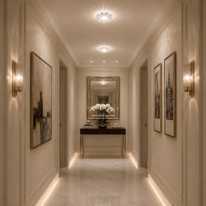 ORBITA LED Spot, 5W, Okrągły, Zimne Światło + RGB, Biały, Żywiczny i Szklany Spot LED Domyślny Tytuł Alessandro Design