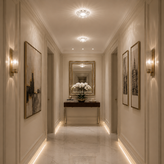 ORBITA LED Spot, 5W, Okrągły, Zimne Światło + RGB, Biały, Żywiczny i Szklany Spot LED Domyślny Tytuł Alessandro Design