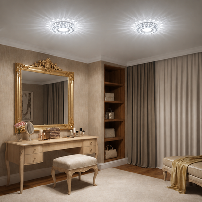 ORBITA LED Spot, 5W, Okrągły, Zimne Światło + RGB, Biały, Żywiczny i Szklany Spot LED Domyślny Tytuł Alessandro Design
