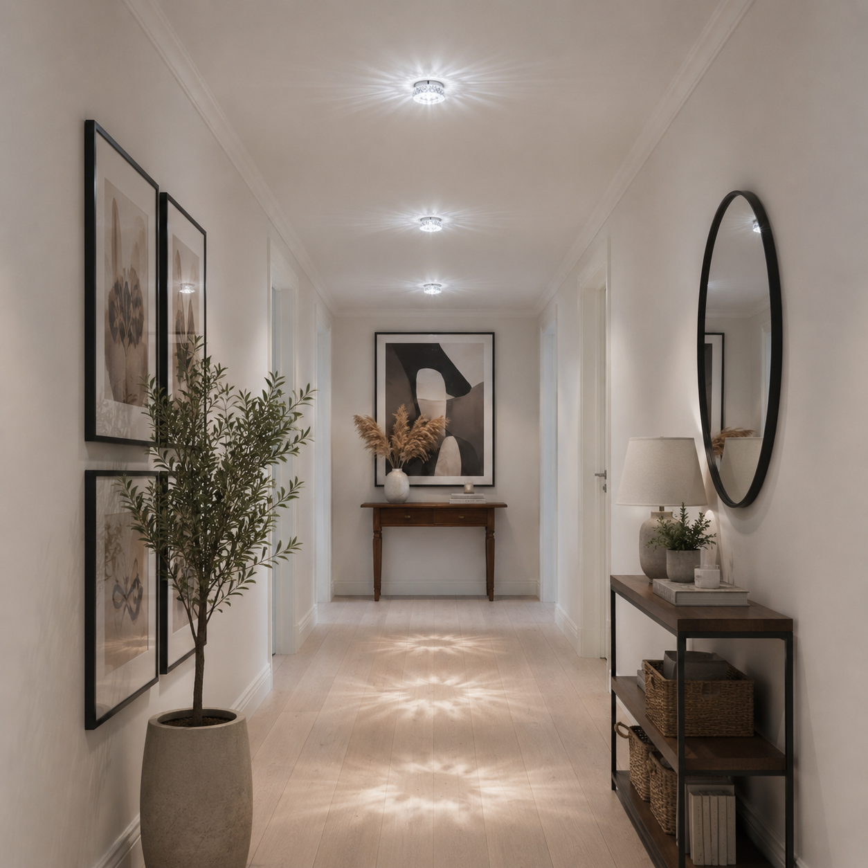 ORBITA LED Spot, 5W, Okrągły, Zimne Światło + RGB, Biały, Żywiczny i Szklany Spot LED Domyślny Tytuł Alessandro Design