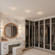 ORBITA LED Spot, 5W, Okrągły, Zimne/Ciepłe Światło, Antyczny Brąz, Żywica i Szklana Spot LED Domyślny Tytuł Alessandro Design