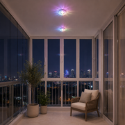 ORBITA LED Spot, 5W, Okrągły, Zimne Światło + RGB, Biały, Żywiczny i Szklany Spot LED Domyślny Tytuł Alessandro Design