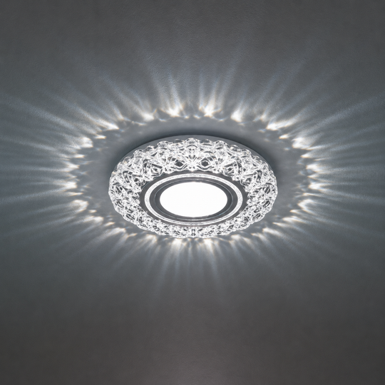 ORBITA LED Spot, 5W, Okrągły, Zimne Światło + RGB, Biały, Żywiczny i Szklany Spot LED Domyślny Tytuł Alessandro Design