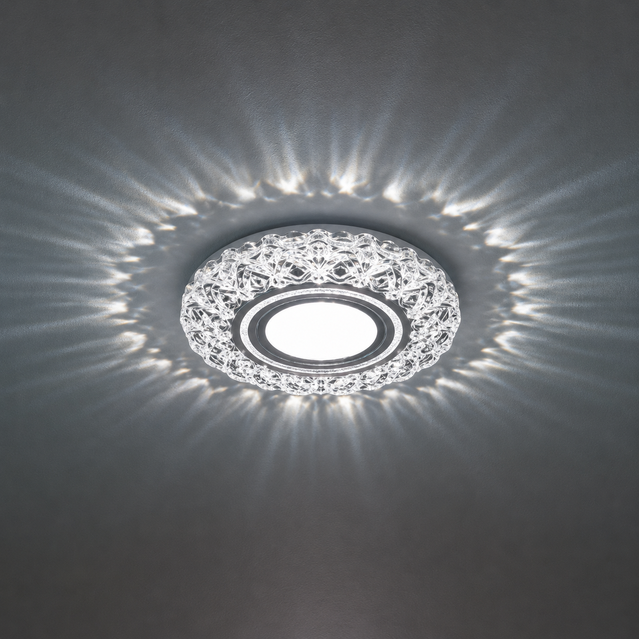 ORBITA LED Spot, 5W, Okrągły, Zimne Światło + RGB, Biały, Żywiczny i Szklany Spot LED Domyślny Tytuł Alessandro Design