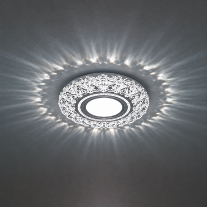 ORBITA LED Spot, 5W, Okrągły, Zimne Światło + RGB, Biały, Żywiczny i Szklany Spot LED Domyślny Tytuł Alessandro Design