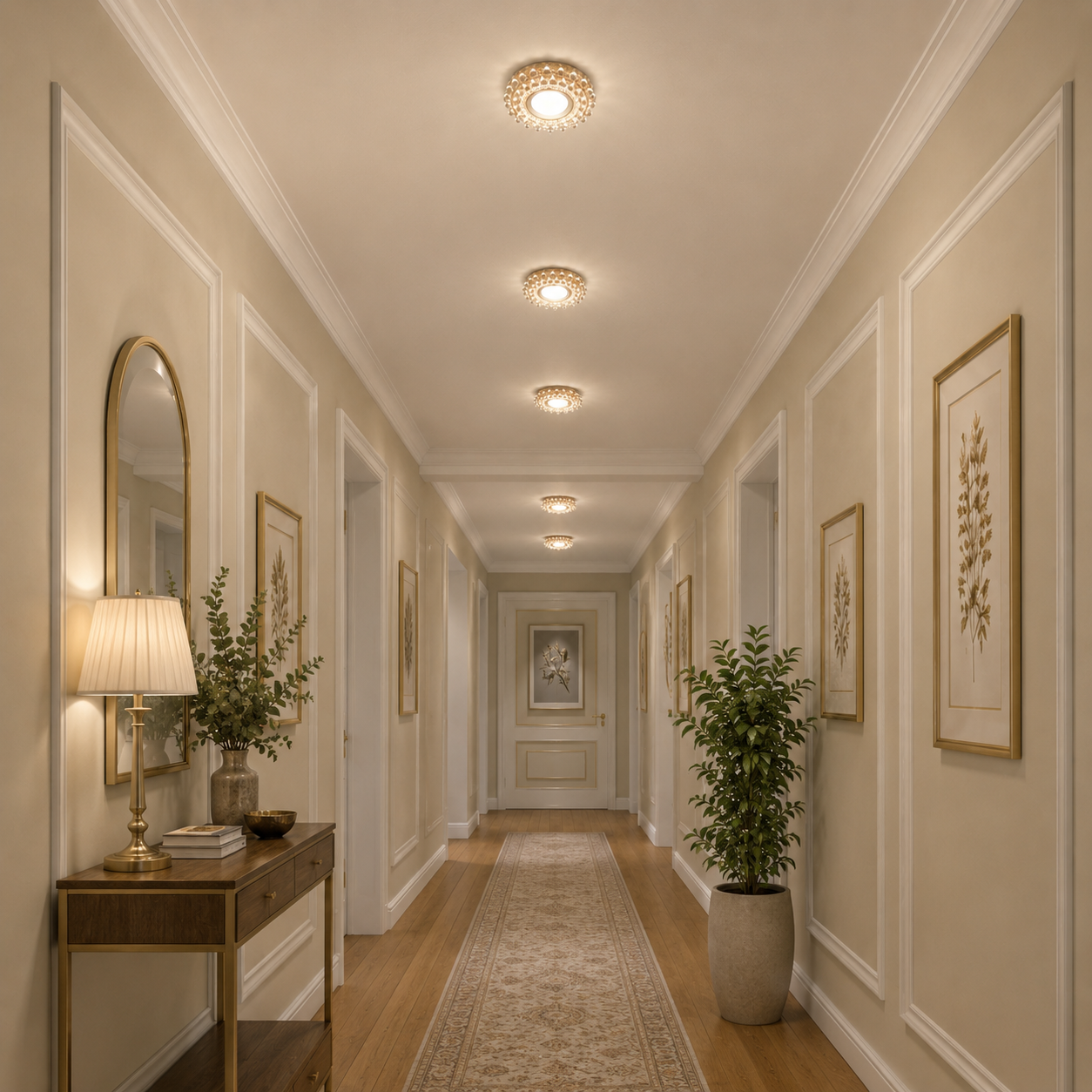 ORBITA LED Spot, 5W, Okrągły, Zimne/Ciepłe Światło, Antyczny Brąz, Żywica i Szkło Spot LED Domyślny Tytuł Alessandro Design
