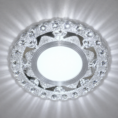 ORBITA LED Spot, 5W, Okrągły, Zimne Światło + RGB, Biały, Żywiczny i Szklany Spot LED Domyślny Tytuł Alessandro Design