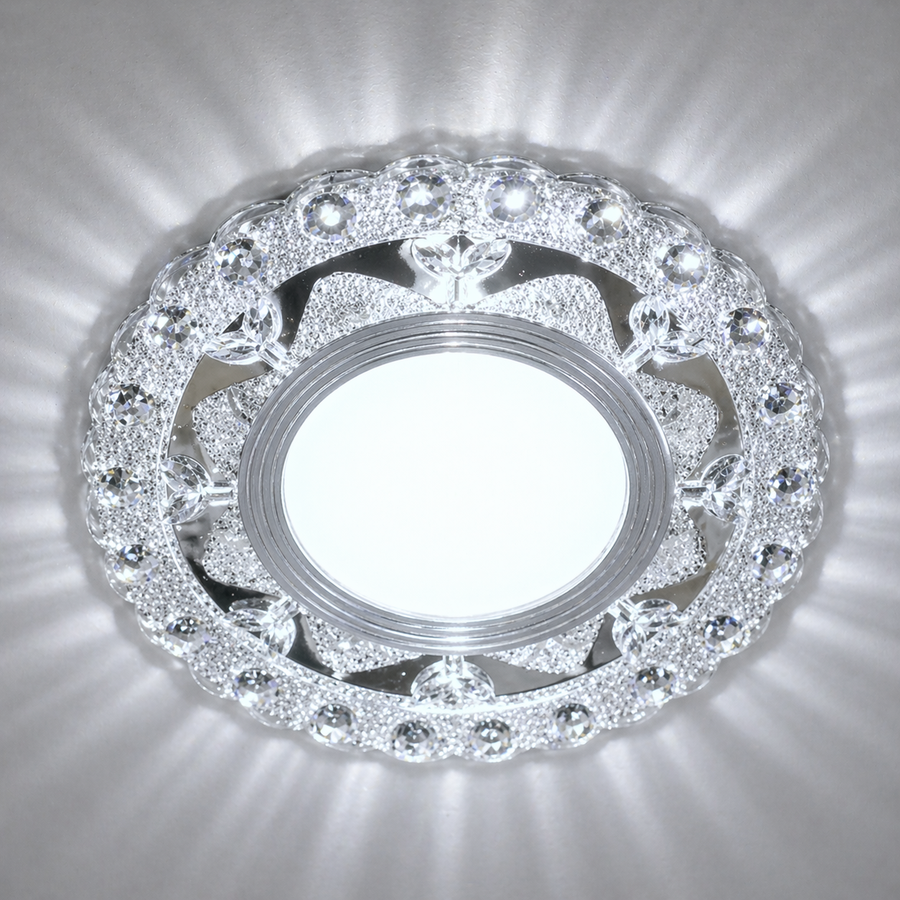 ORBITA LED Spot, 5W, Okrągły, Zimne Światło + RGB, Biały, Żywiczny i Szklany Spot LED Domyślny Tytuł Alessandro Design