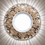 ORBITA LED Spot, 5W, Okrągły, Zimne/Ciepłe Światło, Antyczny Brąz, Żywica i Szklana Spot LED Domyślny Tytuł Alessandro Design
