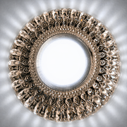 ORBITA LED Spot, 5W, Okrągły, Zimne/Ciepłe Światło, Antyczny Brąz, Żywica i Szkło Spot LED Domyślny Tytuł Alessandro Design