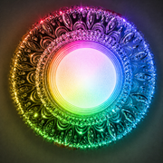 ORBITA LED Spot, 5W, Okrągły, Zimne Światło + RGB, Biały, Żywiczny i Szklany Spot LED Domyślny Tytuł Alessandro Design
