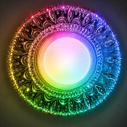 ORBITA LED Spot, 5W, Okrągły, Zimne Światło + RGB, Biały, Żywiczny i Szklany Spot LED Domyślny Tytuł Alessandro Design