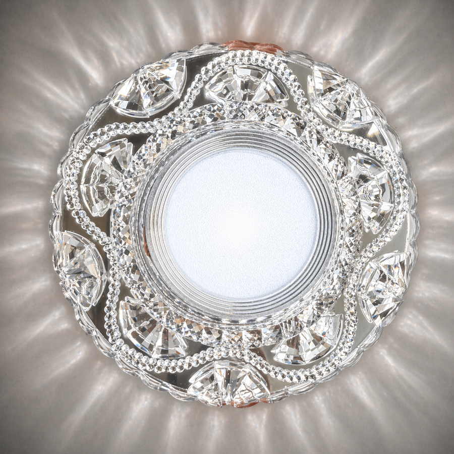 ORBITA LED Spot, 5W, Okrągły, Zimne Światło + RGB, Biały, Żywiczny i Szklany Spot LED Domyślny Tytuł Alessandro Design
