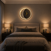 Luna Dekoracyjny kinkiet LED 83W Średnica 120CM Zimne/Neutralne/Ciepłe Światło Czarny