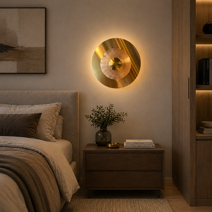 Luna Dekoracyjny kinkiet LED 83W Średnica 120CM Zimne/Neutralne/Ciepłe Światło Czarny