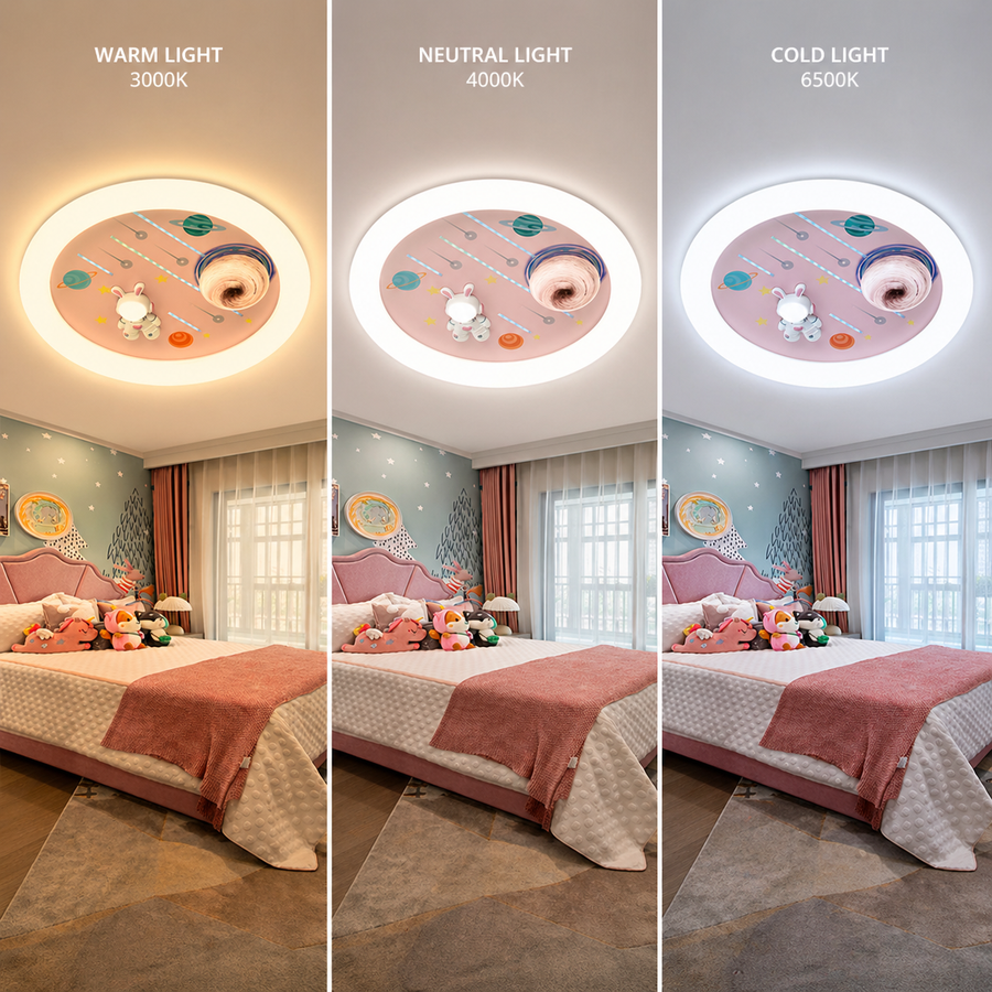 Żyrandol LED CONSTELATION 49W, średnica 49cm, światło zimne/ciepłe/neutralne, biały niebieski