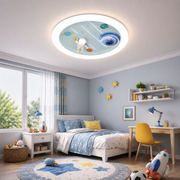 Żyrandol LED CONSTELATION 49W, średnica 49cm, światło zimne/ciepłe/neutralne, biały niebieski