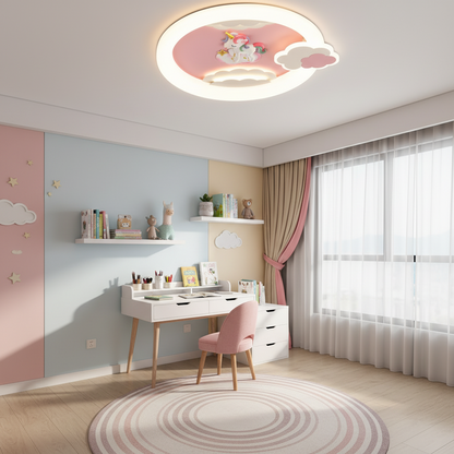 Żyrandol LED CONSTELATION 49W, średnica 49cm, światło zimne/ciepłe/neutralne, biały niebieski