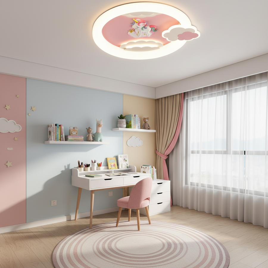 Żyrandol LED CONSTELATION 49W, średnica 49cm, światło zimne/ciepłe/neutralne, biały niebieski