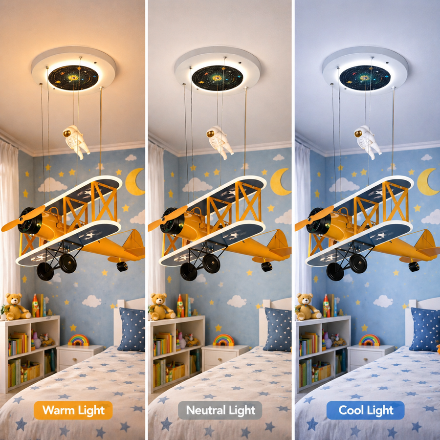 Podwieszany żyrandol LED AVION 148W, światło zimne/ciepłe/neutralne, kolor srebrny