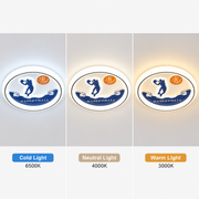 Żyrandol LED CONSTELATION 49W, średnica 49cm, światło zimne/ciepłe/neutralne, biały niebieski
