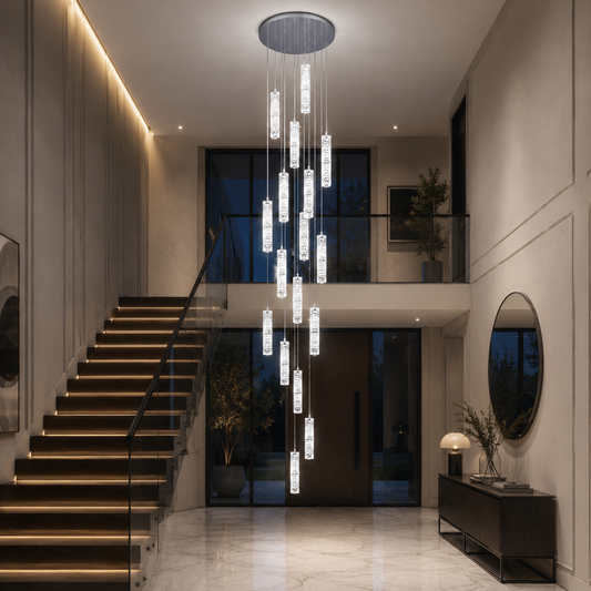 Żyrandol Kryształowy LED 82W 3000K4000K6000K Amiri średnica 40cm x wysokość 300cm