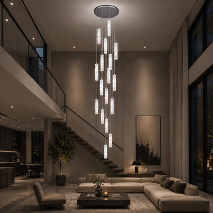 Żyrandol Kryształowy LED 82W 3000K4000K6000K Amiri średnica 40cm x wysokość 300cm