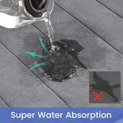 Zestaw 3 mat do kąpieli, 50x40 cm, niebieski, antypoślizgowy