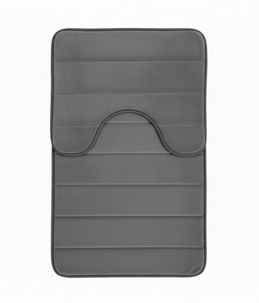 Zestaw 3 mat do kąpieli, 50x40 cm, niebieski, antypoślizgowy