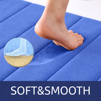 Zestaw 3 mat do kąpieli, 50x40 cm, niebieski, antypoślizgowy