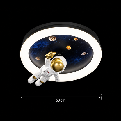 Żyrandol LED ASTRONAUT z pilotem, 51W, światło zimne/ciepłe/neutralne, biały niebieski