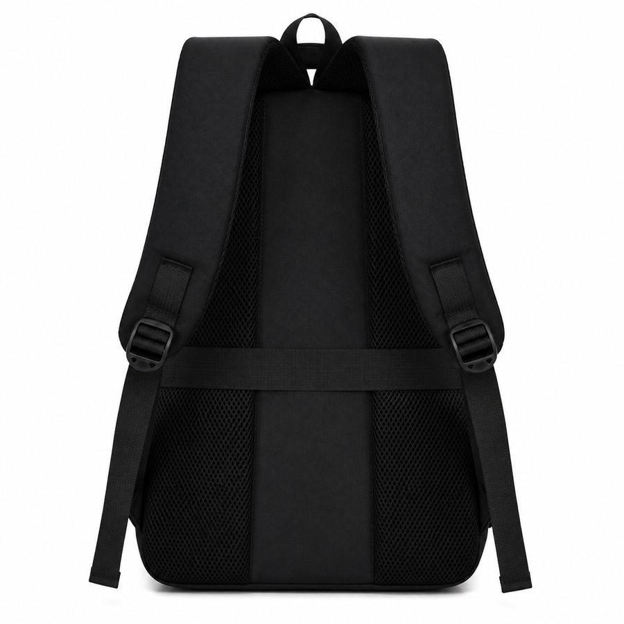 Rucsac Travel Business SHEKI, 47x32x14 cm, Oxford, Negru si Albastru