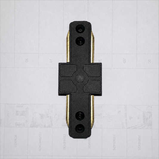 Łącznik szynowy SN203BK, 9x3,5x1,5cm, Plastik i Miedź, Czarny