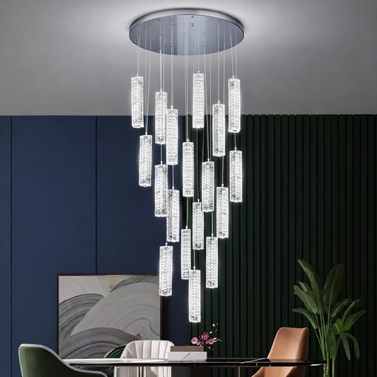 Żyrandol Kryształowy LED 82W 3000K4000K6000K Amiri średnica 40cm x wysokość 300cm