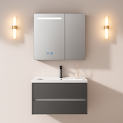 Ingrid Szafa Z Lustrem LED DBP123 80x70 Biała