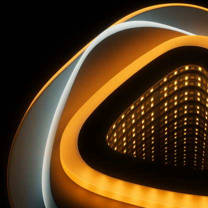 Żyrandol LED NEXA Triangle 3D 36W, biały, zimne/ciepłe/neutralne światło