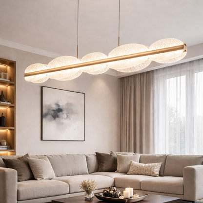 Zawieszany żyrandol LED z pilotem ISOTTA 105W, światło zimne/ciepłe/neutralne 3000K/4000K/6000K, możliwość przyciemniania, regulowana wysokość, czarny i srebrny, metal i kryształ