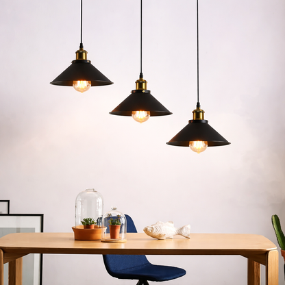 Wiszący Żyrandol, LV210/3L, 3*E27, Brązowy, Metal i Drut, Regulowana Wysokość