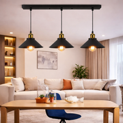 Wiszący Żyrandol, LV210/3L, 3*E27, Brązowy, Metal i Drut, Regulowana Wysokość