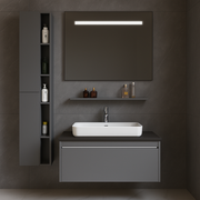 Zestaw mebli Annelise z lustrem LED i szafą PV0017T/60 Szary