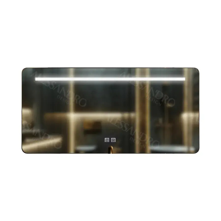 Lustro LED Estassia Touch, System Defog, 110x65 cm, kolekcja Marcello Funghi