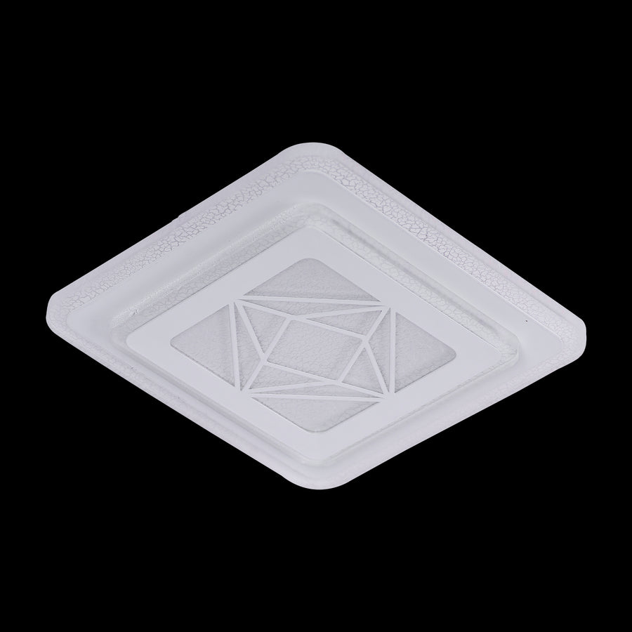 Lustra LED Amber, 30W, Alb, Acril, 4000K