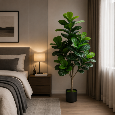 Copac Artificial Tip Ficus, 3 brate, 160 cm, Verde
